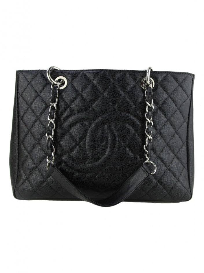 Bolsa Chanel Caviar Grand Shopping Preta