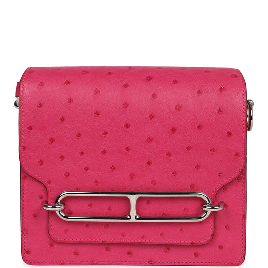 Bolsa Hermès Mini Roulis Rosa