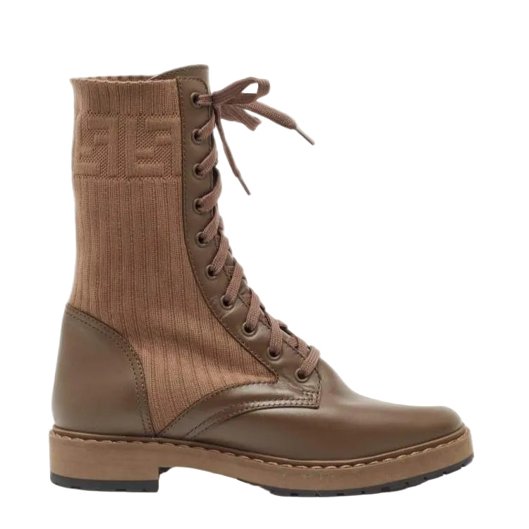 Bota Fendi Rockoko Marrom Tam 37,5 Br