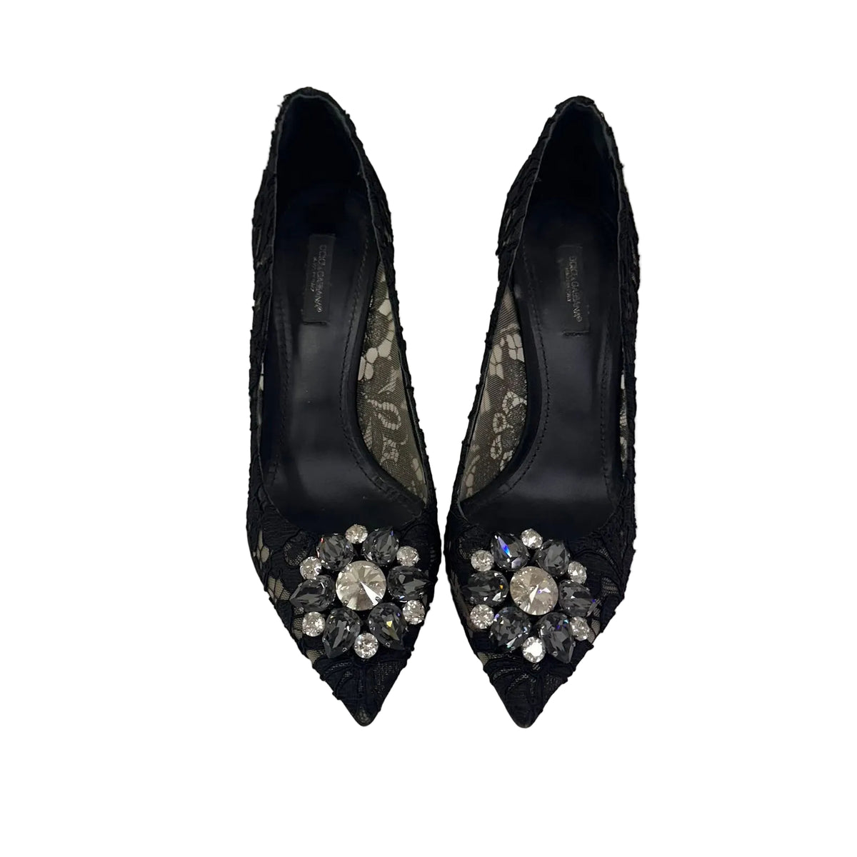 Scarpin Dolce&Gabbana Renda Preto Tam 37 BR