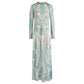 Vestido Zimmermann Longo Estampado Azul Tam 36 Br