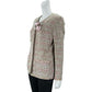 Casaco Chanel Tweed Rosa e Marrom Tam 44 Br