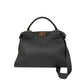Bolsa  Fendi Selleria Peekaboo Satchel Cinza