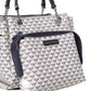Bolsa Emporio Armani Monograma Azul