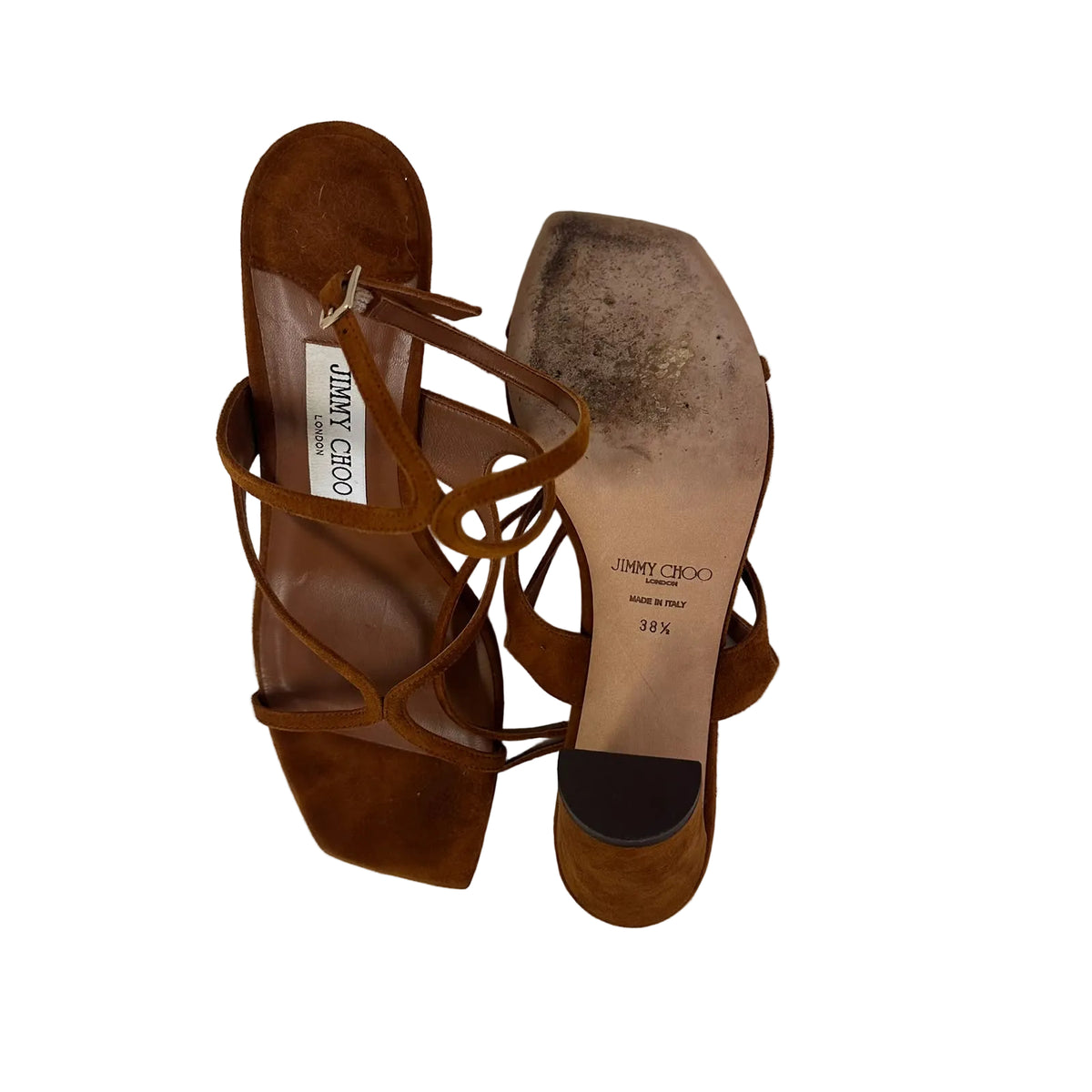 Sandália Jimmy Choo Caramelo Camurça Tam 36,5 BR