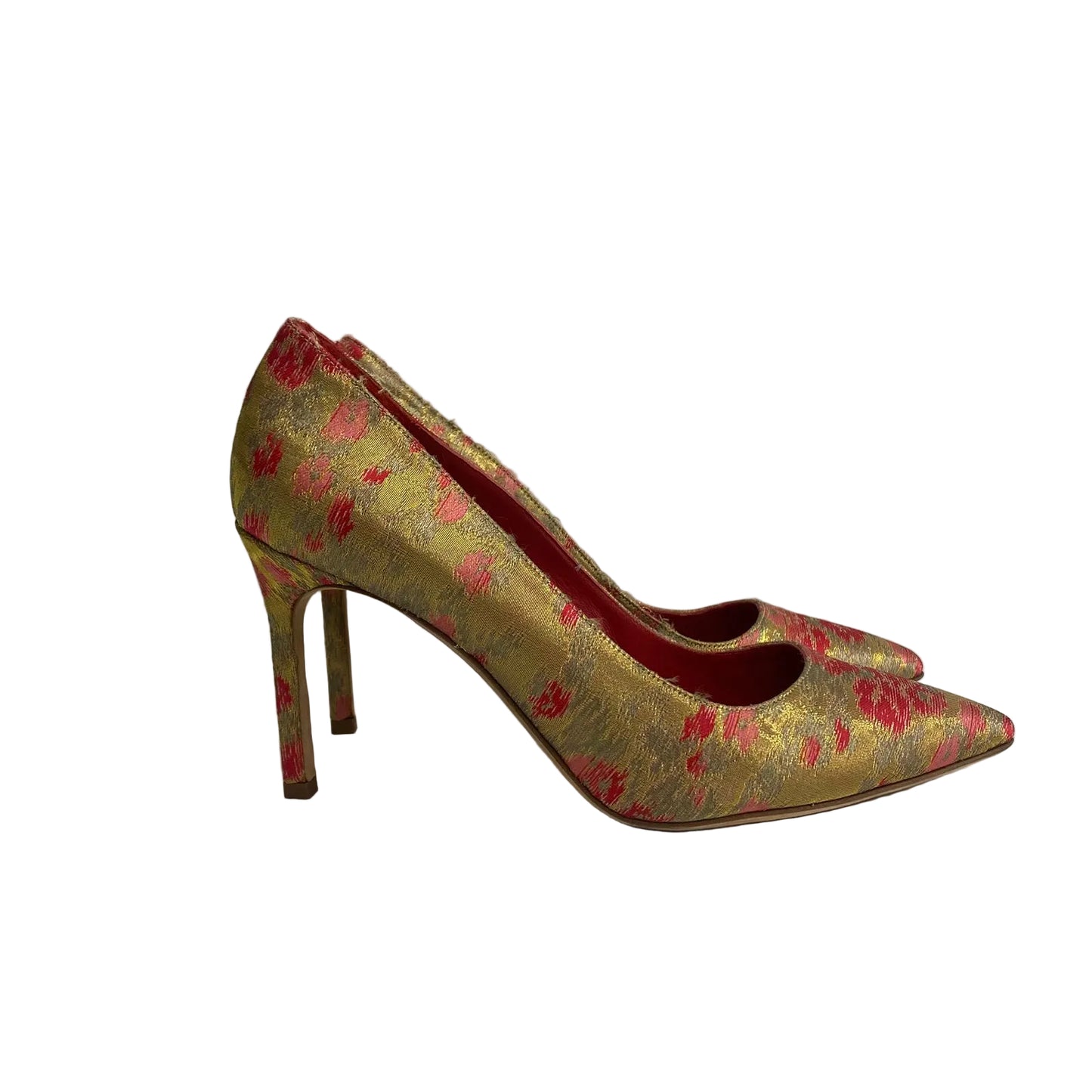Scarpin Manilo Blahnik Dourado Tam 36,5 Br