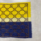 Lenço Gucci Amarelo e Azul