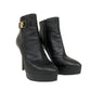 Bota Versace Salto Preta Tam 35,5 Br