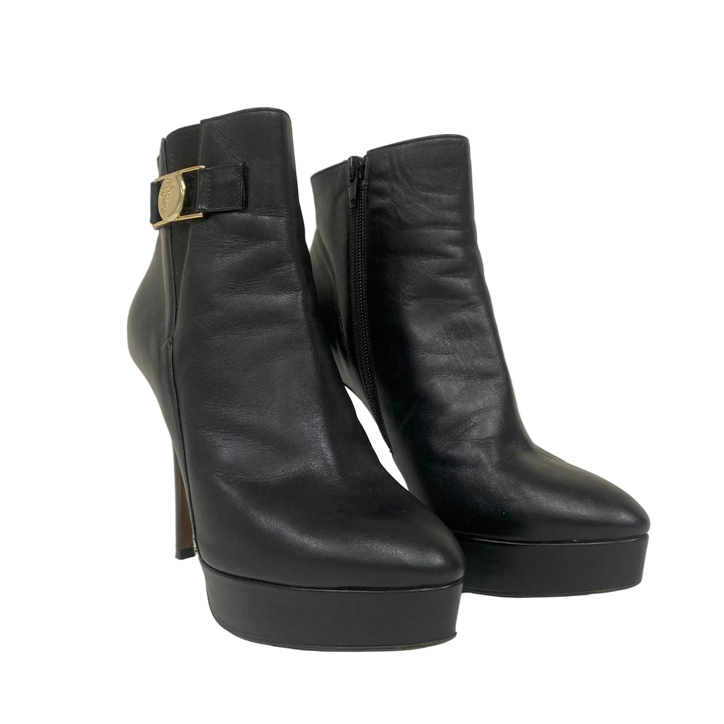 Bota Versace Salto Preta Tam 35,5 Br