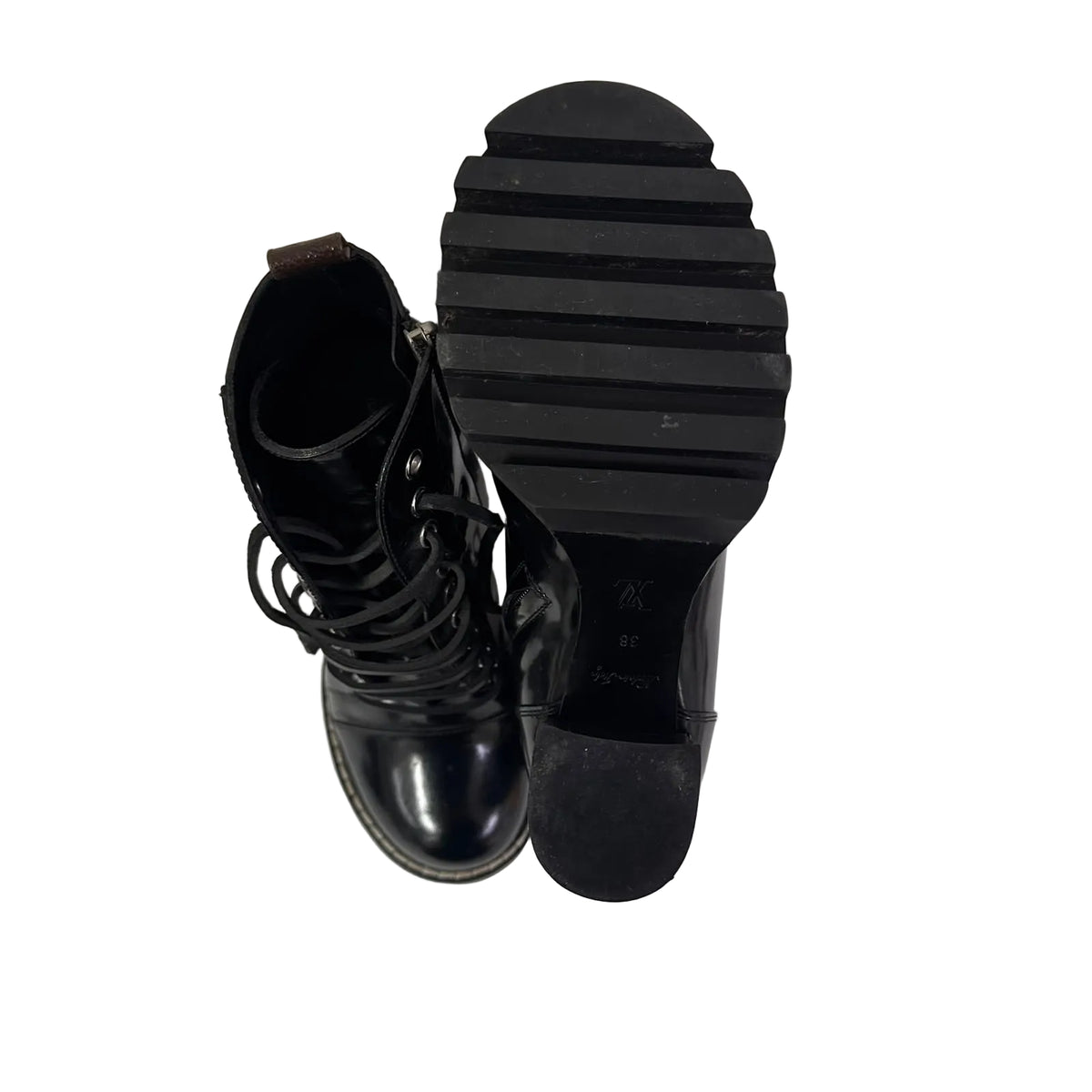 Bota Louis Vuitton De Salto Preta Tam 36 BR