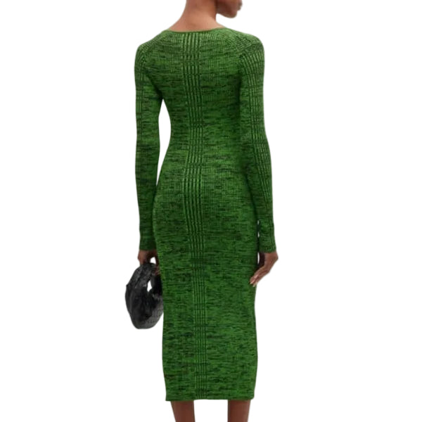 Vestido Ganni Verde e Preto Tam M BR