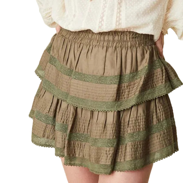 Saia LoveShackFancy Verde Tam P BR