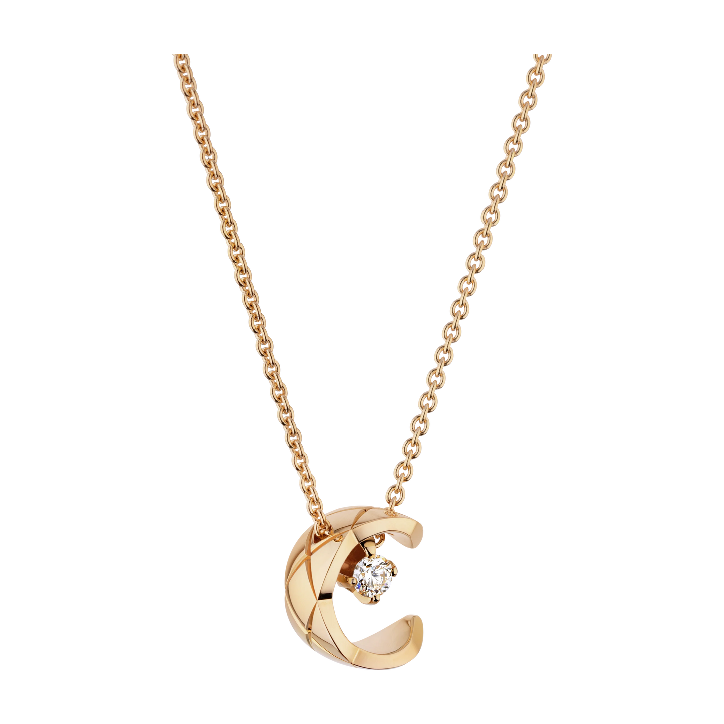 Colar Chanel Coco Ouro Beige