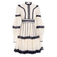 Vestido Zimmermann Branco Detalhe Preto Tam 36 BR