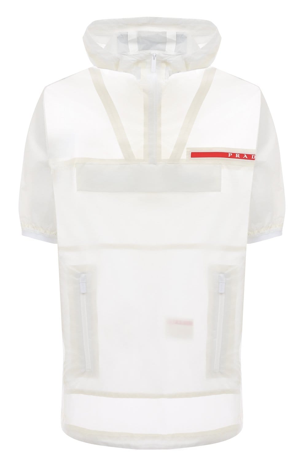 Jaqueta Prada Ripstop Hooded Branco Tam P BR