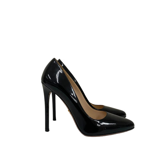 Sapato Prada Salto Preto Vinil Tam 36,5 BR