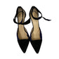 Sandália Birman Suede Azul e Preta Tam 34 BR