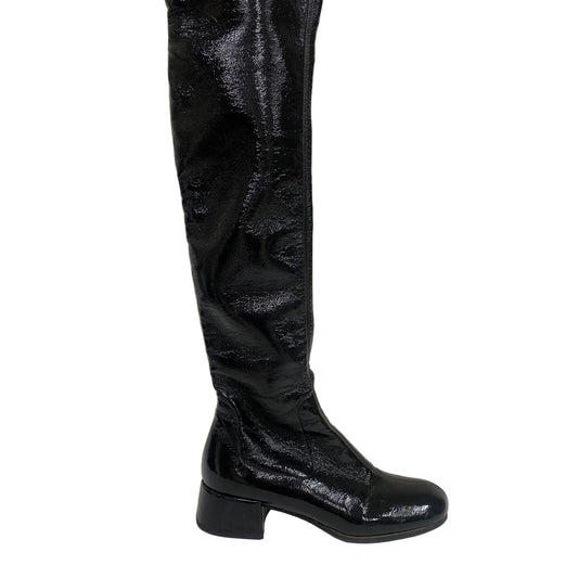 Bota Prada Couro Preto Tam 35 Br