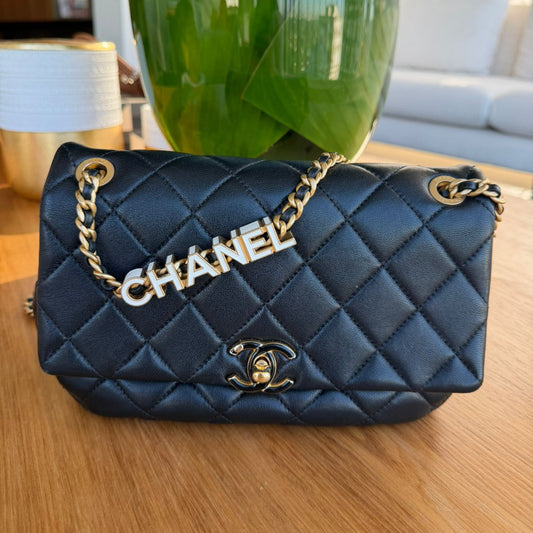 Bolsa Chanel Flap Bag Preta