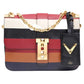 Bolsa Valentino Multi Stripe B Rockstud Shoulder Bag