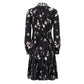Vestido Valentino Estampado Preto Tam 36 Br