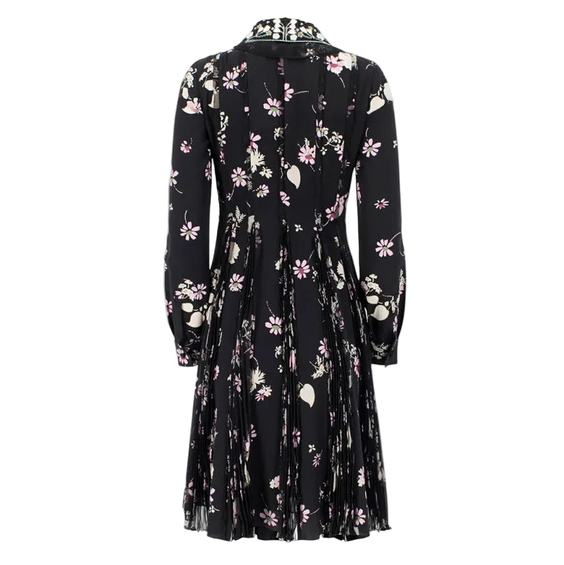 Vestido Valentino Estampado Preto Tam 36 Br