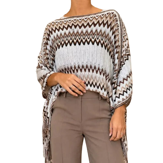 Poncho Missoni Bege Tam P BR