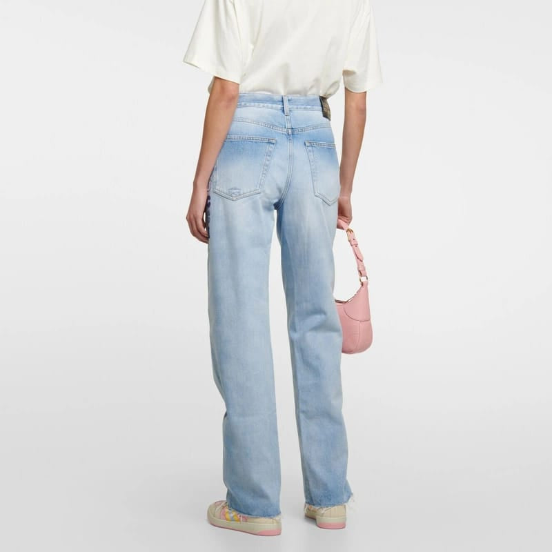 Calça Gucci Jeans Azul Claro Tam 36 Br