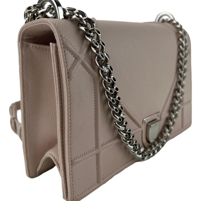 Bolsa Dior Diorama Messenger Bege Média