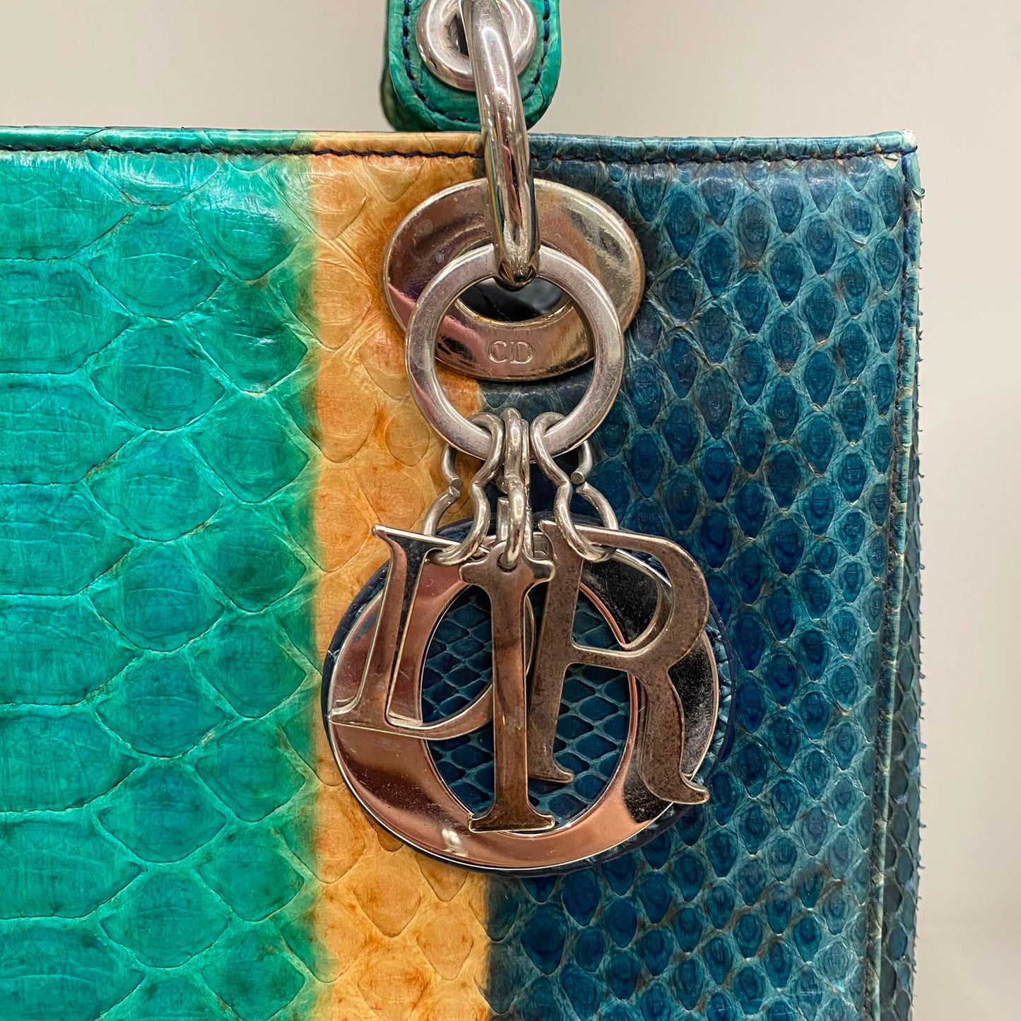 Bolsa Lady Dior Python Verde