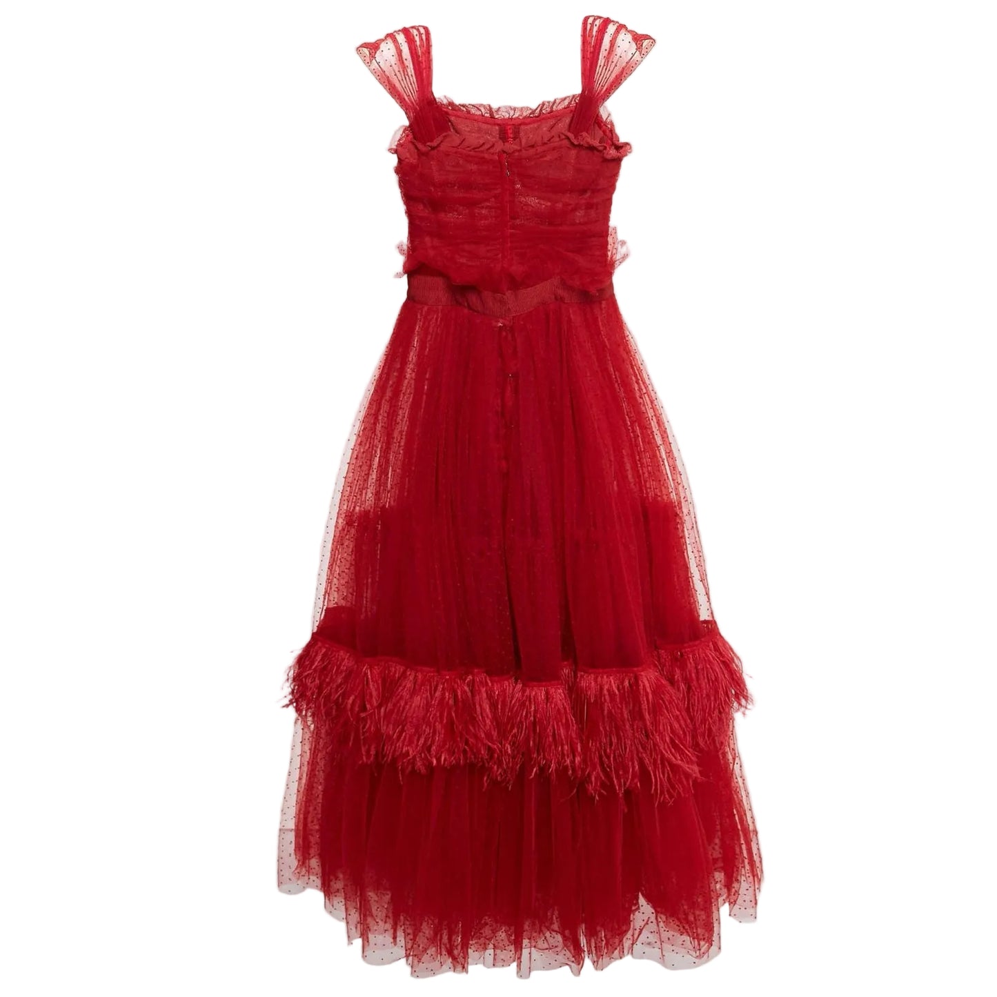 Vestido Dolce&Gabbana Tule Vermelho Tam 36/38 BR