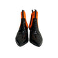 Bota Prada Pointed Toe Laranja e Preto Tam 34,5 Br