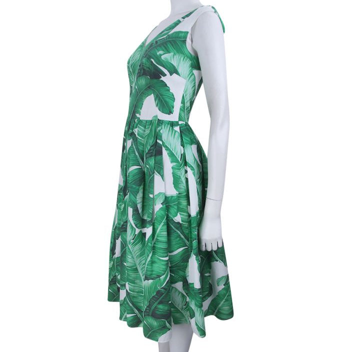 Vestido Dolce&Gabbana Estampado Verde Tam 38 Br