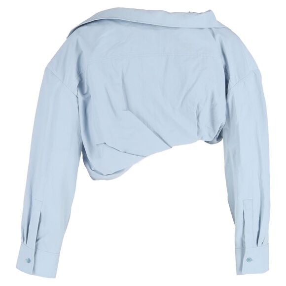 Camisa Jacquemus Curta Azul Tam 34 Br