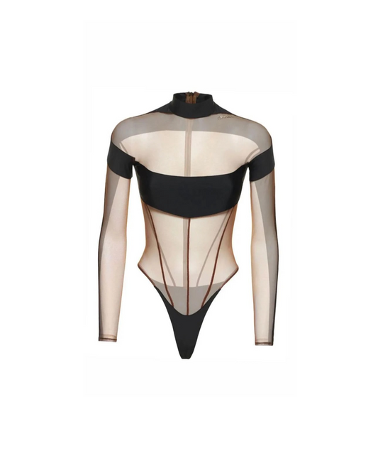 Body Mugler Preto Tam. P BR