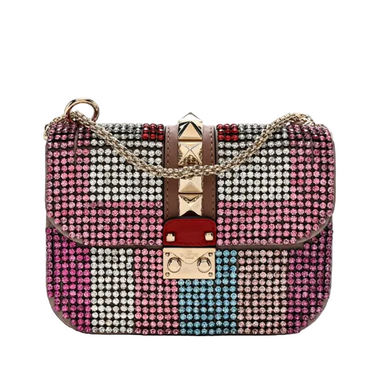Bolsa Valentino Strass Rosa