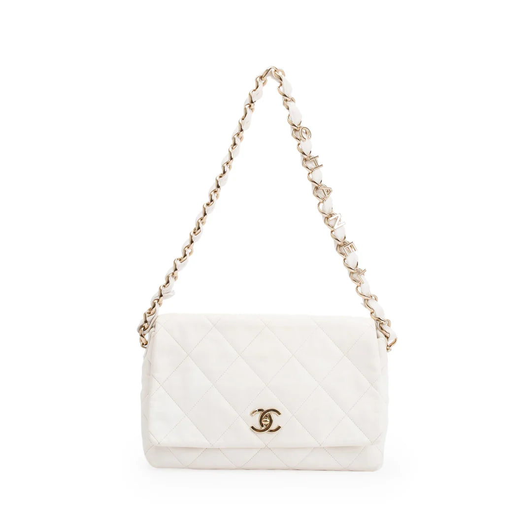 Bolsa Chanel Matelassê Branca