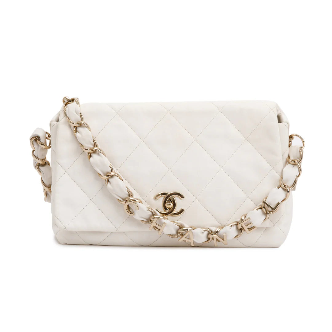 Bolsa Chanel Matelassê Branca
