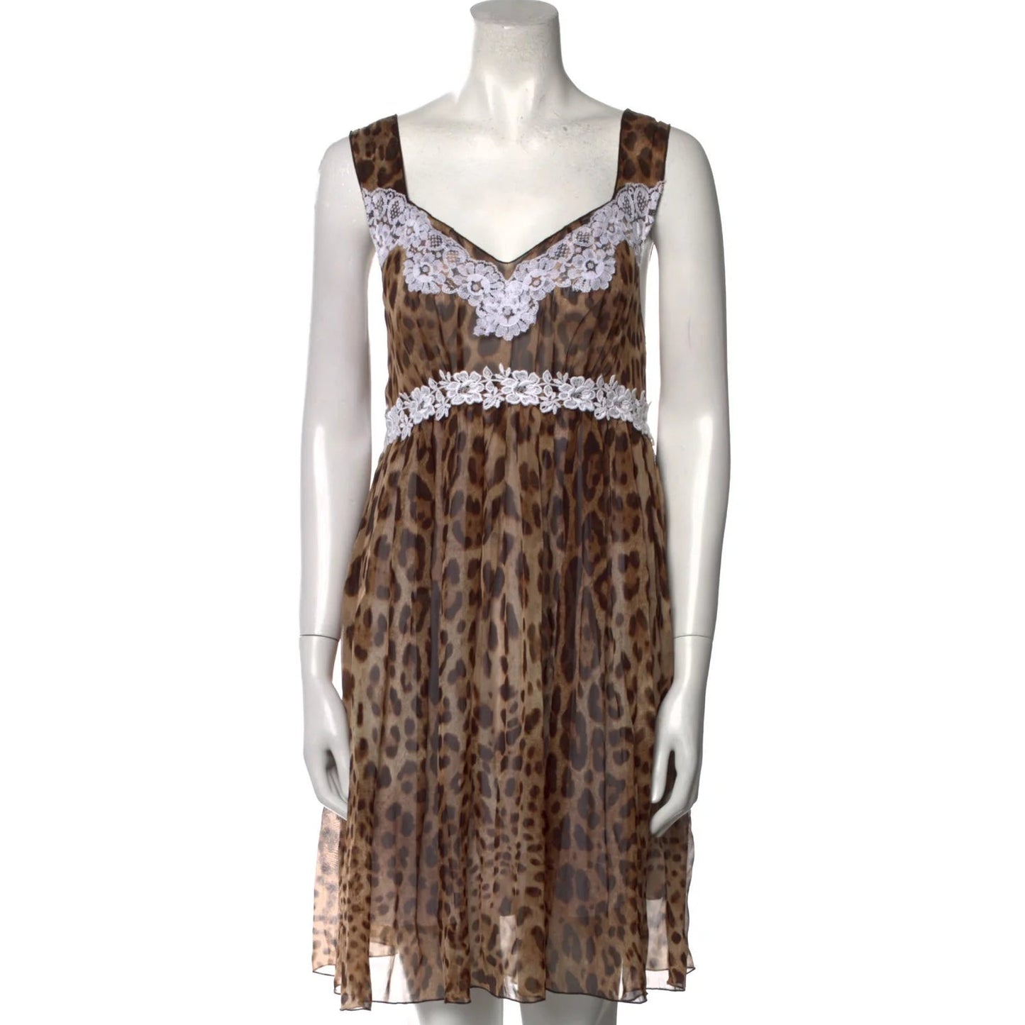 Vestido Dolce&Gabbana Estampa Onça Tam 38 Br