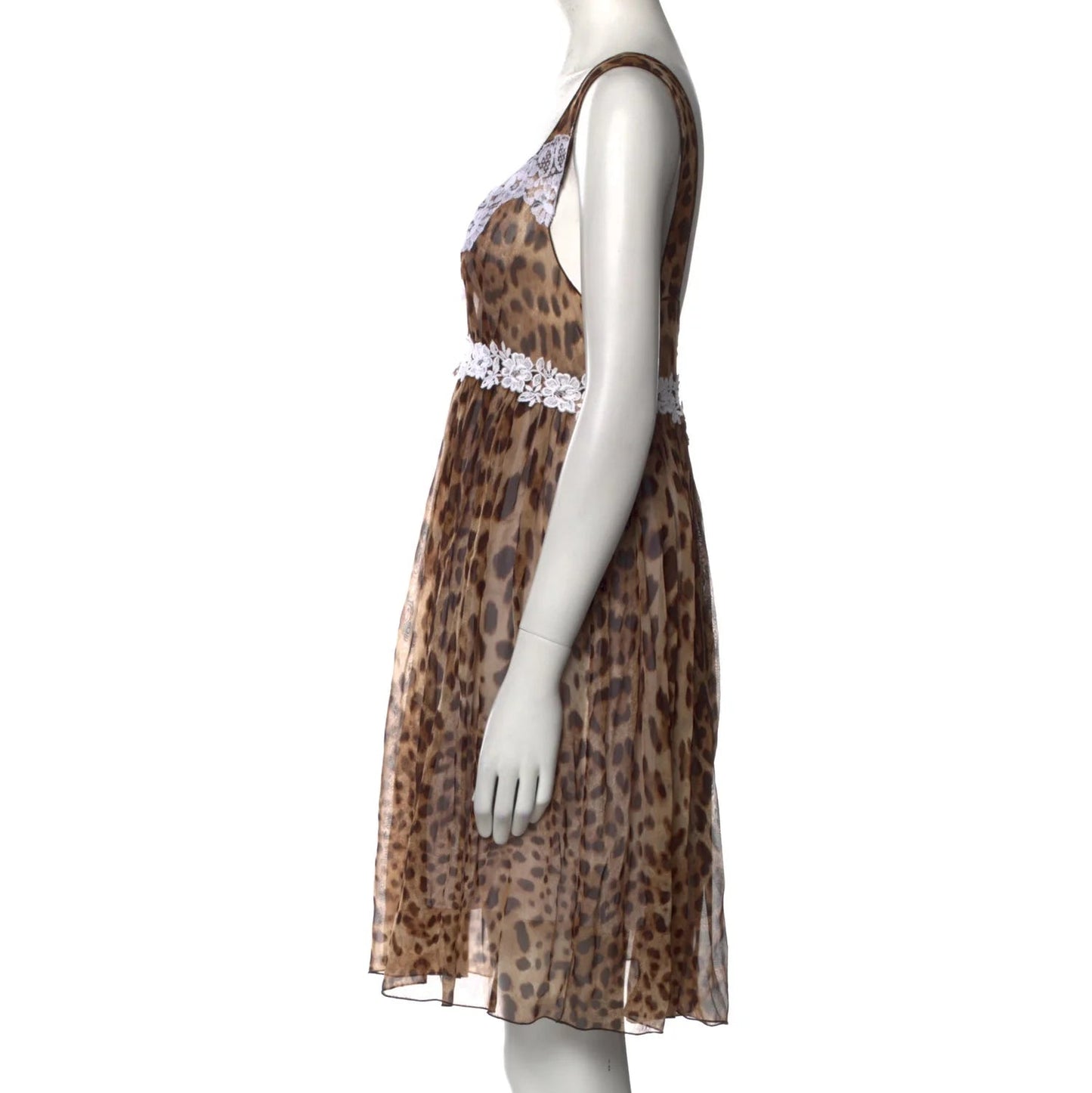 Vestido Dolce&Gabbana Estampa Onça Tam 38 Br
