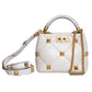 BOLSA VALENTINO ROMAN STUD TOP HANDLE BRANCA PEQUENA