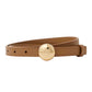 Cinto Loewe Marrom E Dourado