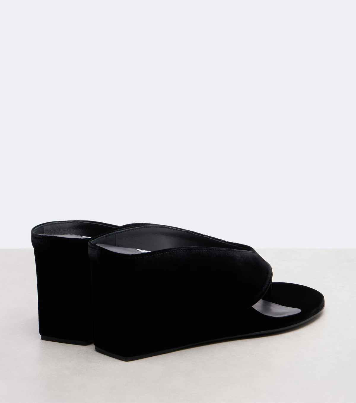 Mule Tong Alaïa Cube Wedge Preto Tam 37 Br