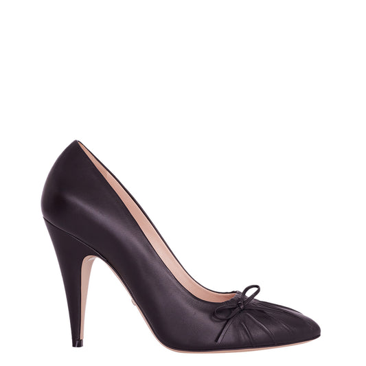 Scarpin Gucci Couro Preto Tam. 36 Br