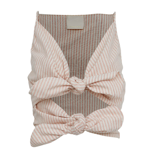 Conjunto Paula Raia Listrado Rosa Tam 36 Br