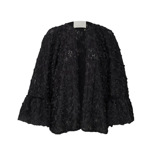 Conjunto Paula Raia Preto Flores Tam 34 BR