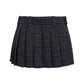 Saia Miu Miu Xadrez Tweed Azul Escuro Tam 36 Br
