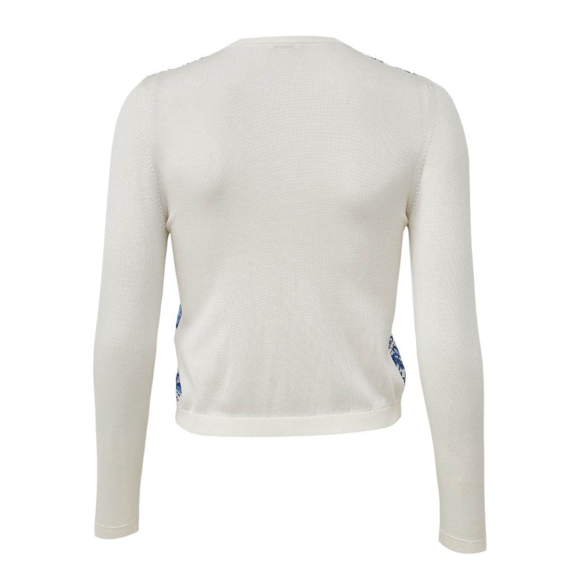 Casaquinho Dolce&Gabbana Azul e Off White Infantil Tam 11/12 Anos BR