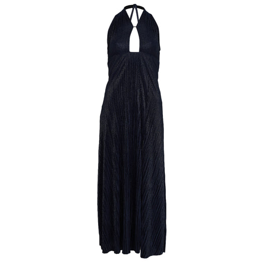 Vestido Maje Plissado Azul Tam 32 Br