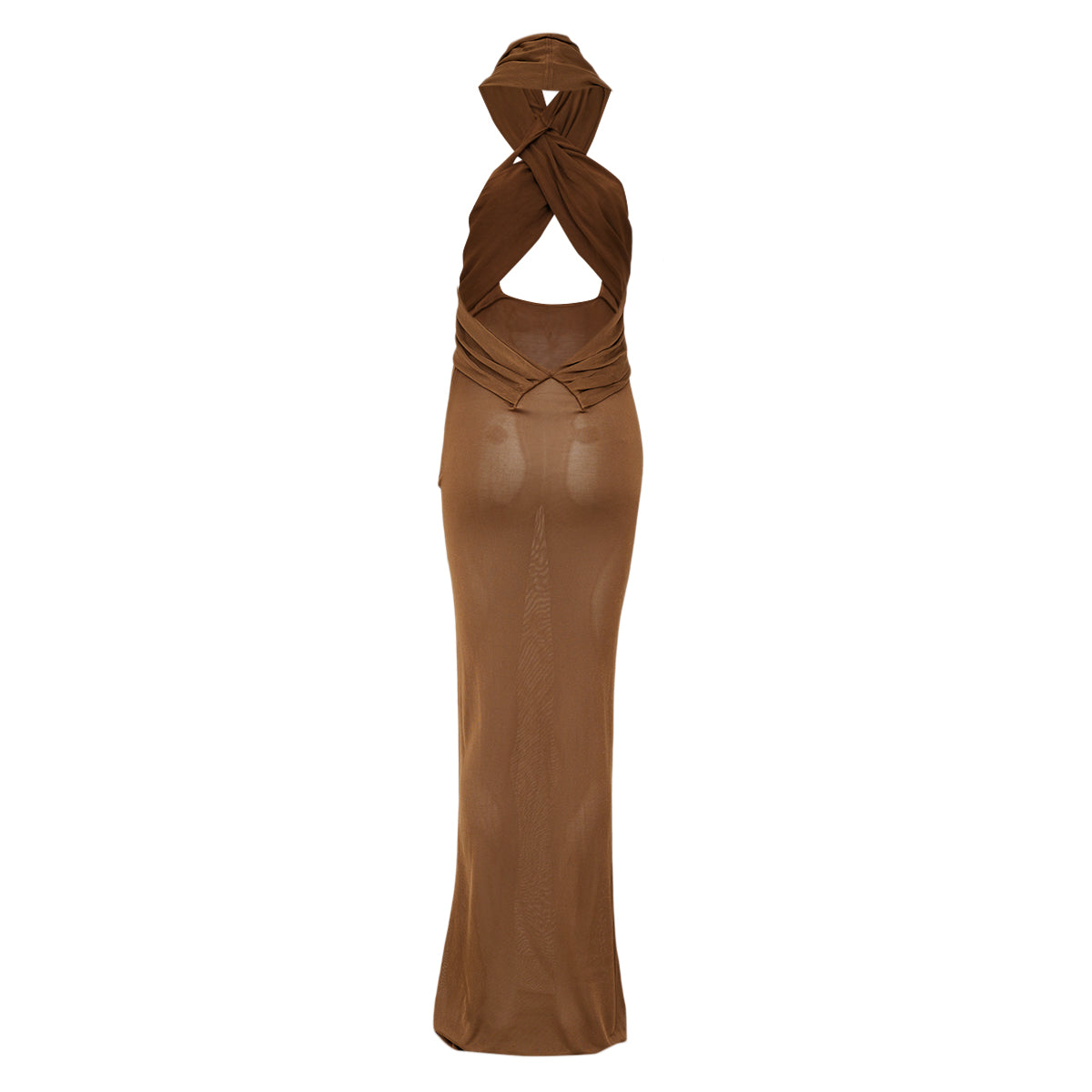 Vestido Saint Laurent Marrom Tam 36 BR